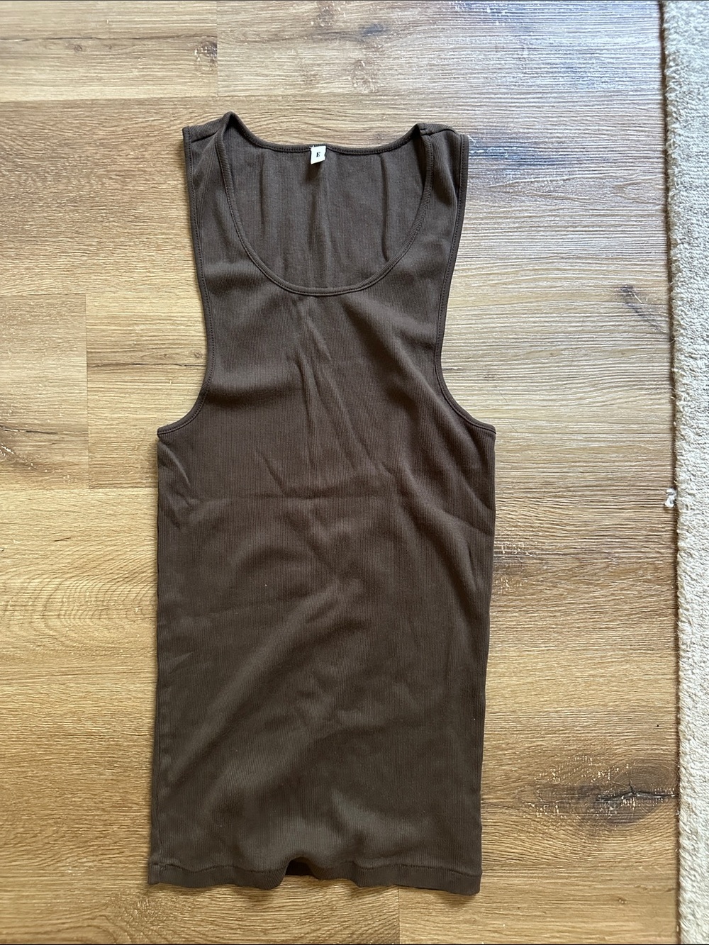 Men's Brown Tank Top Sleeveless Shirt
